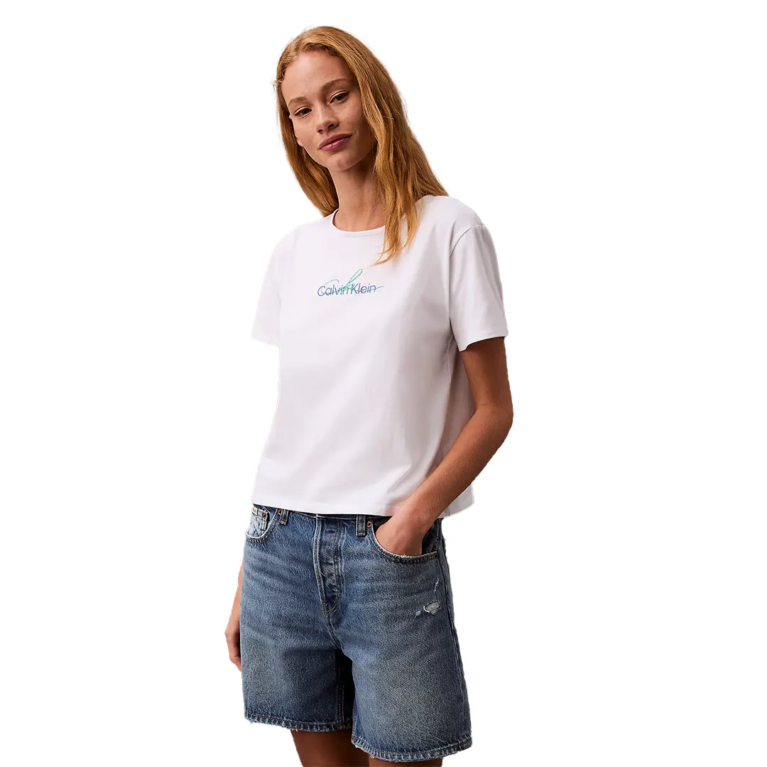 T-Shirt Slim Donna - Bianco - XS