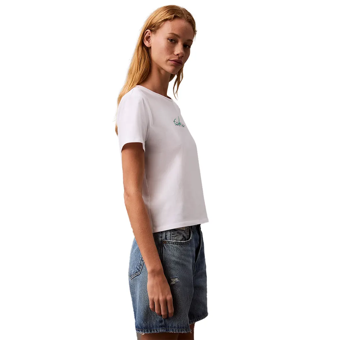 T-Shirt Slim Donna - Bianco - XS