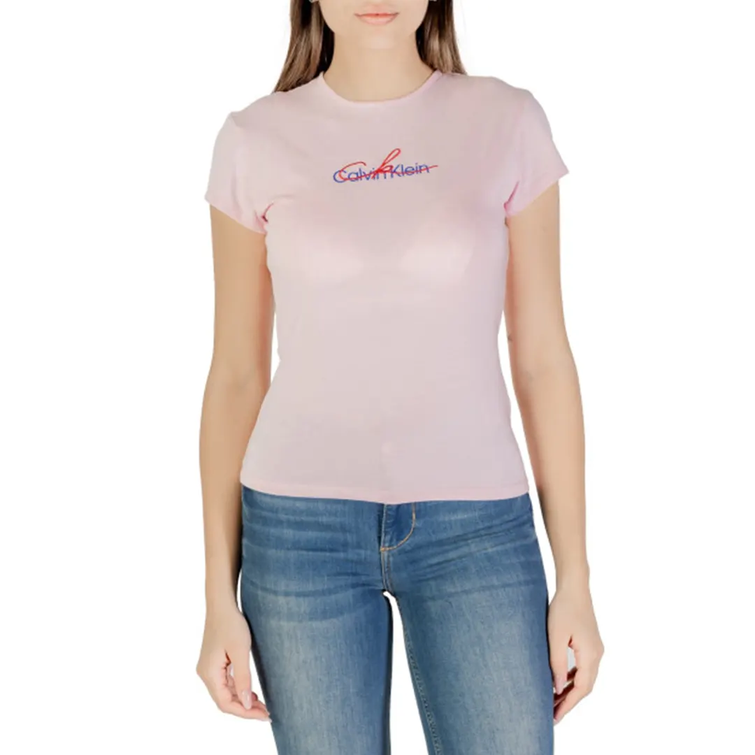 T-Shirt Slim Donna - Rosa Pallido - S