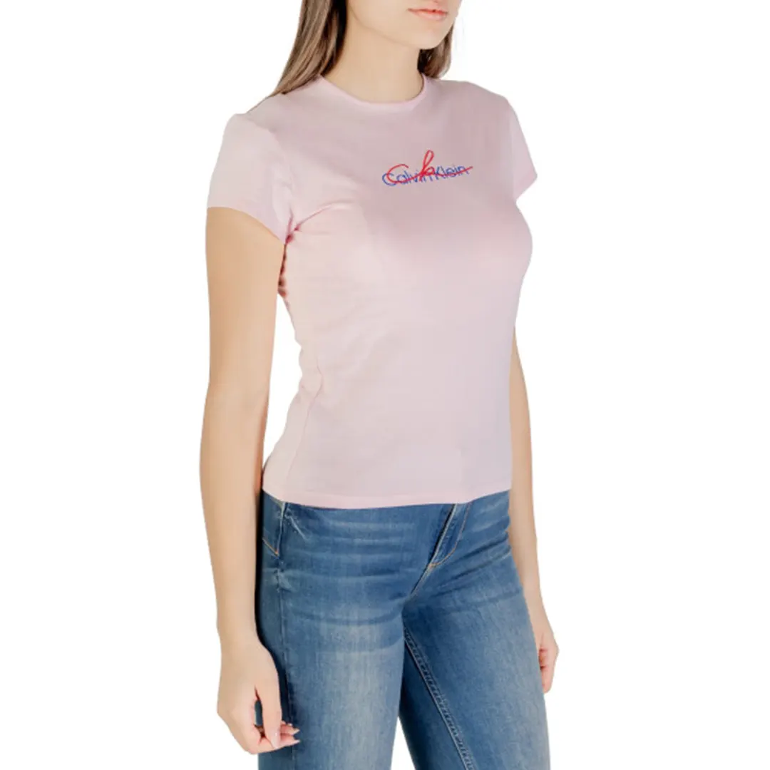 T-Shirt Slim Donna - Rosa Pallido - S