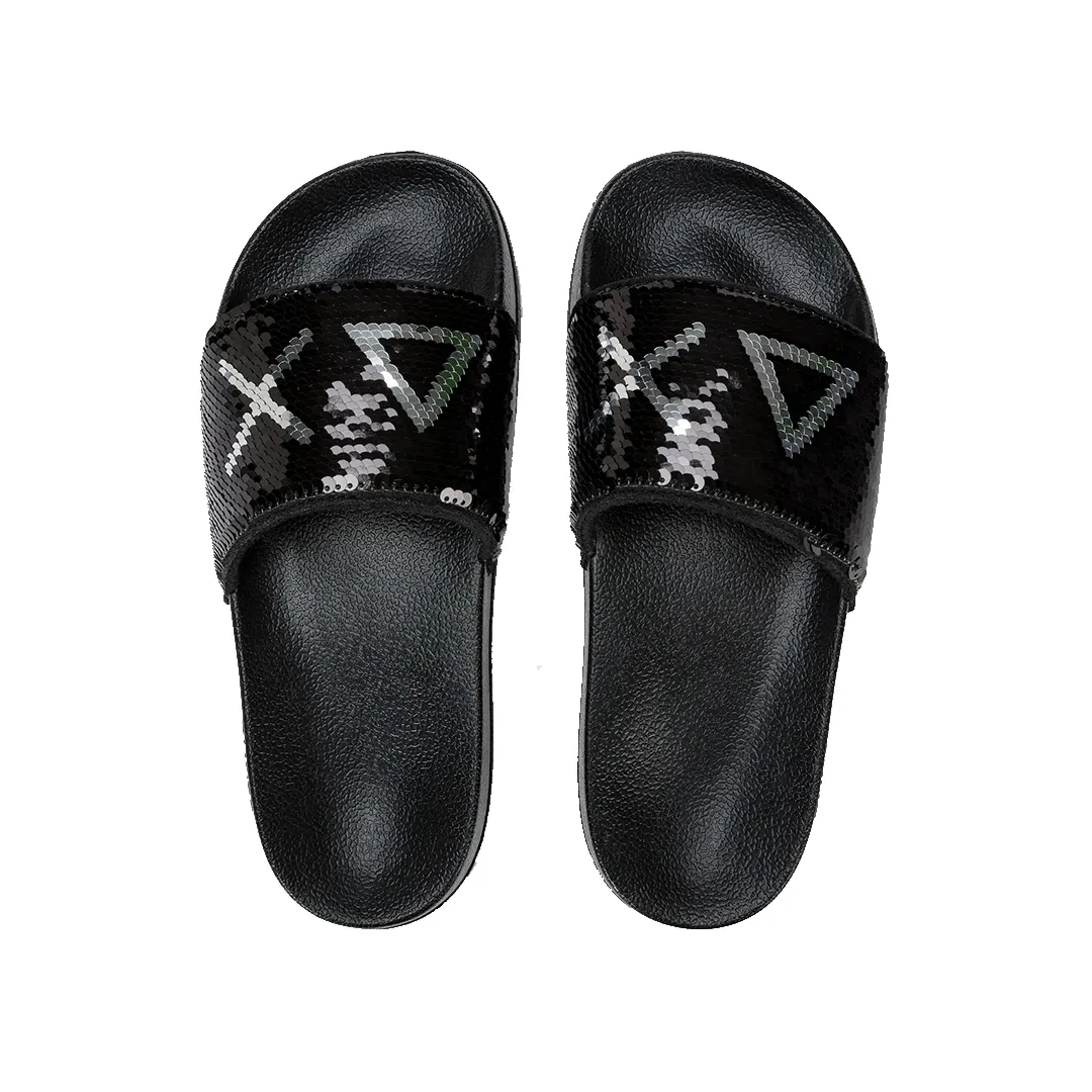 Ciabatte - Nero Argento - 36