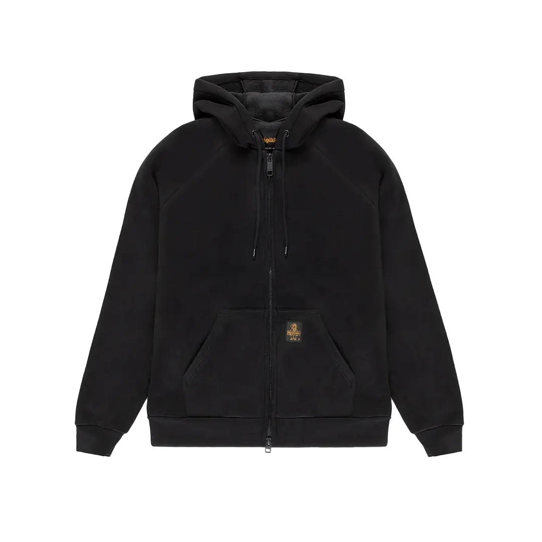 Felpa Cappuccio Zip - Nero - S