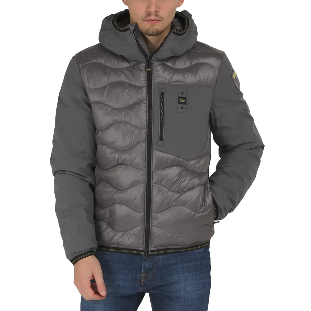 Piumino Maniche Neoprene Albert - Grigio Antracite - S