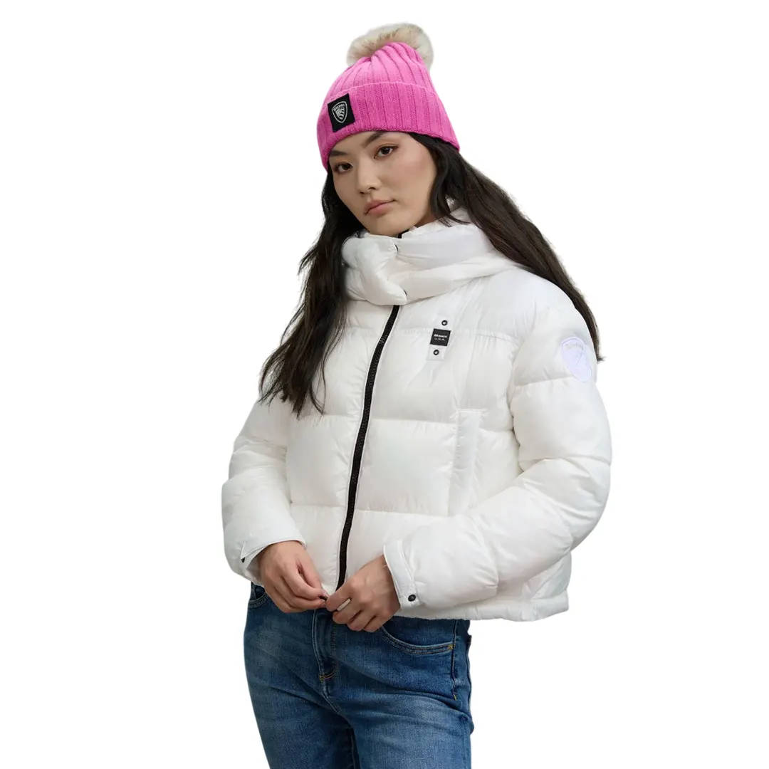 Piumino Corto Ovatta Donna Gloria - Bianco - XS