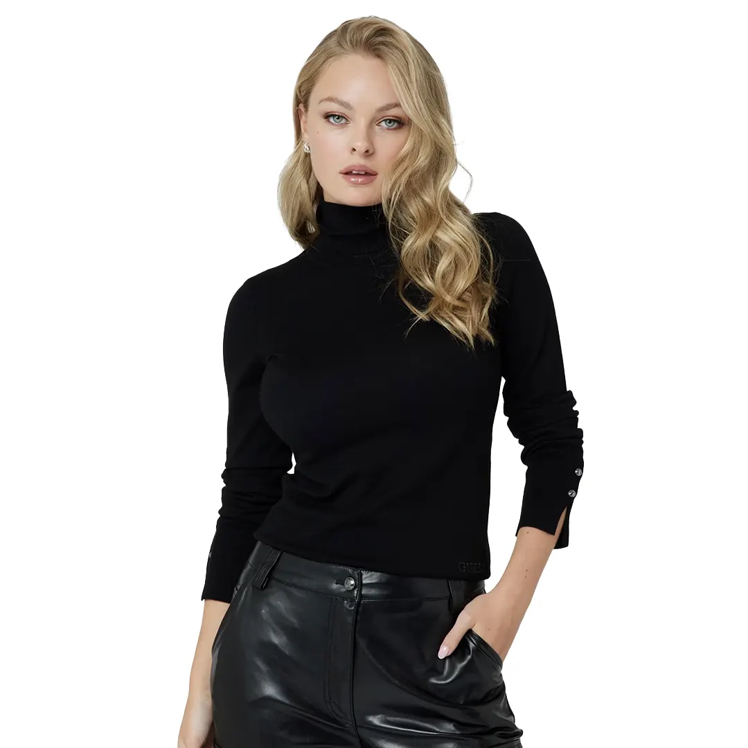 Collo Alto Donna - Nero - M