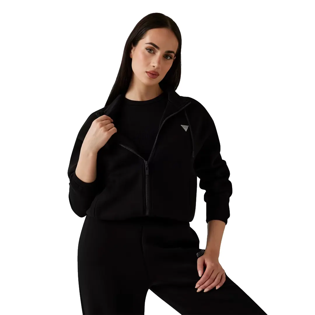 Felpa Zip Scuba Donna - Nero - XS