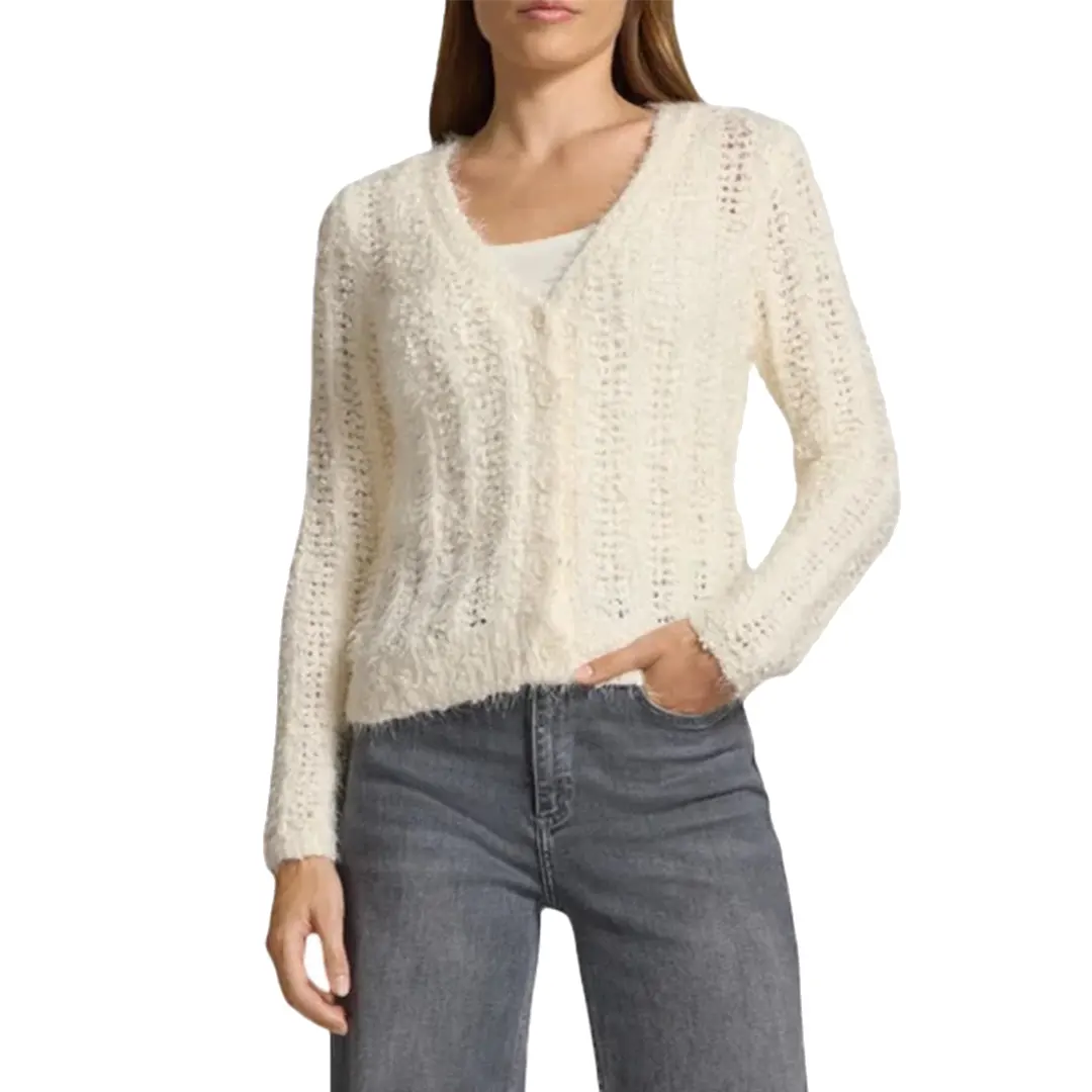 Cardigan In Maglia Bottoni Donna