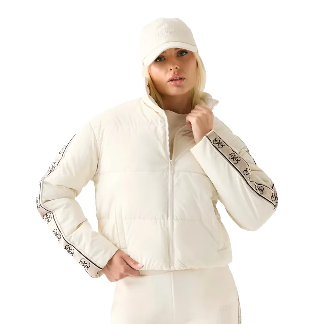 Piumino Corto Donna - Bianco Sporco - S