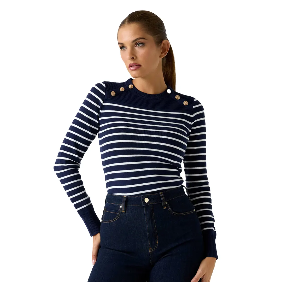 Maglia Donna - Navy Bianco - S