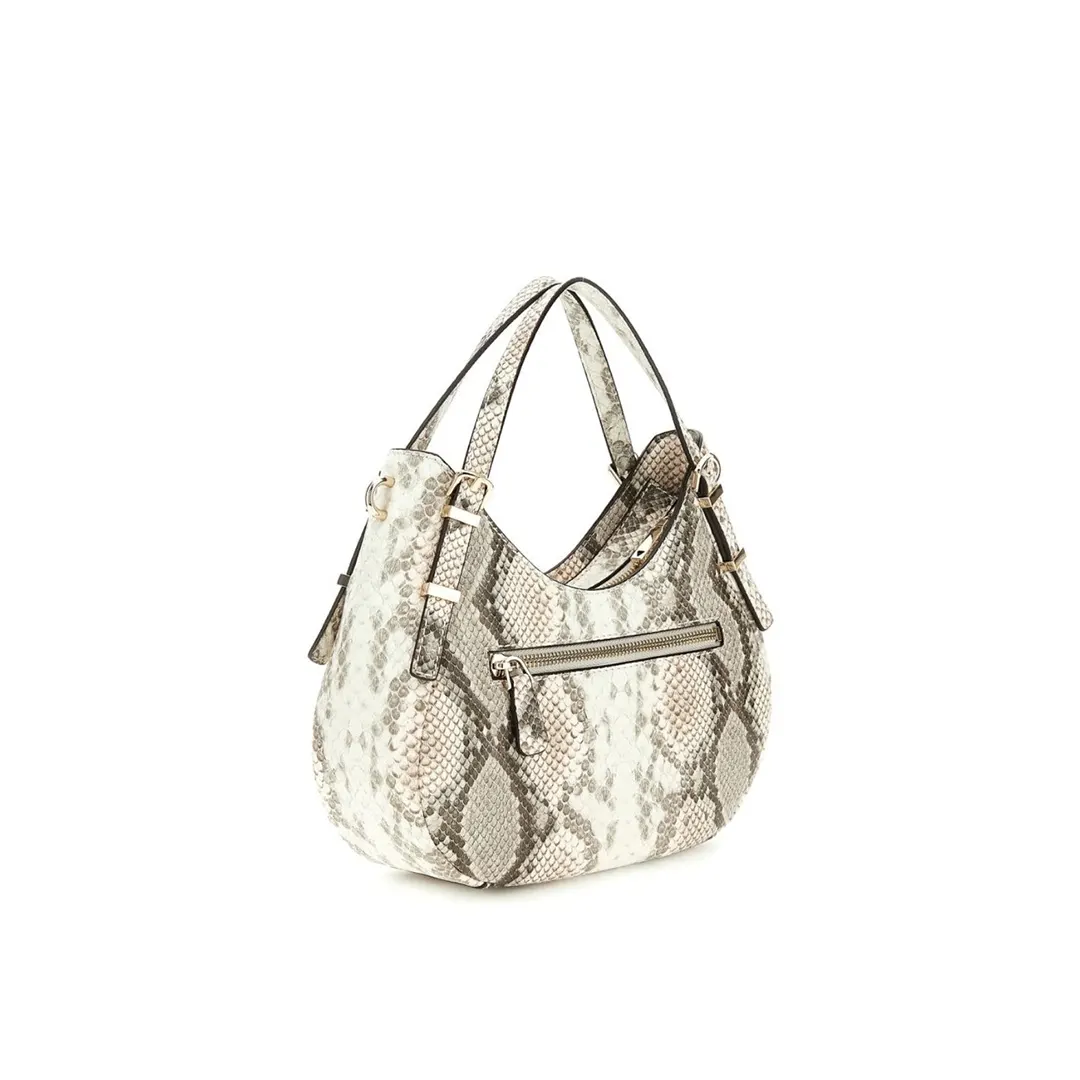 Borsa A Spalla - Bianco Pitonato