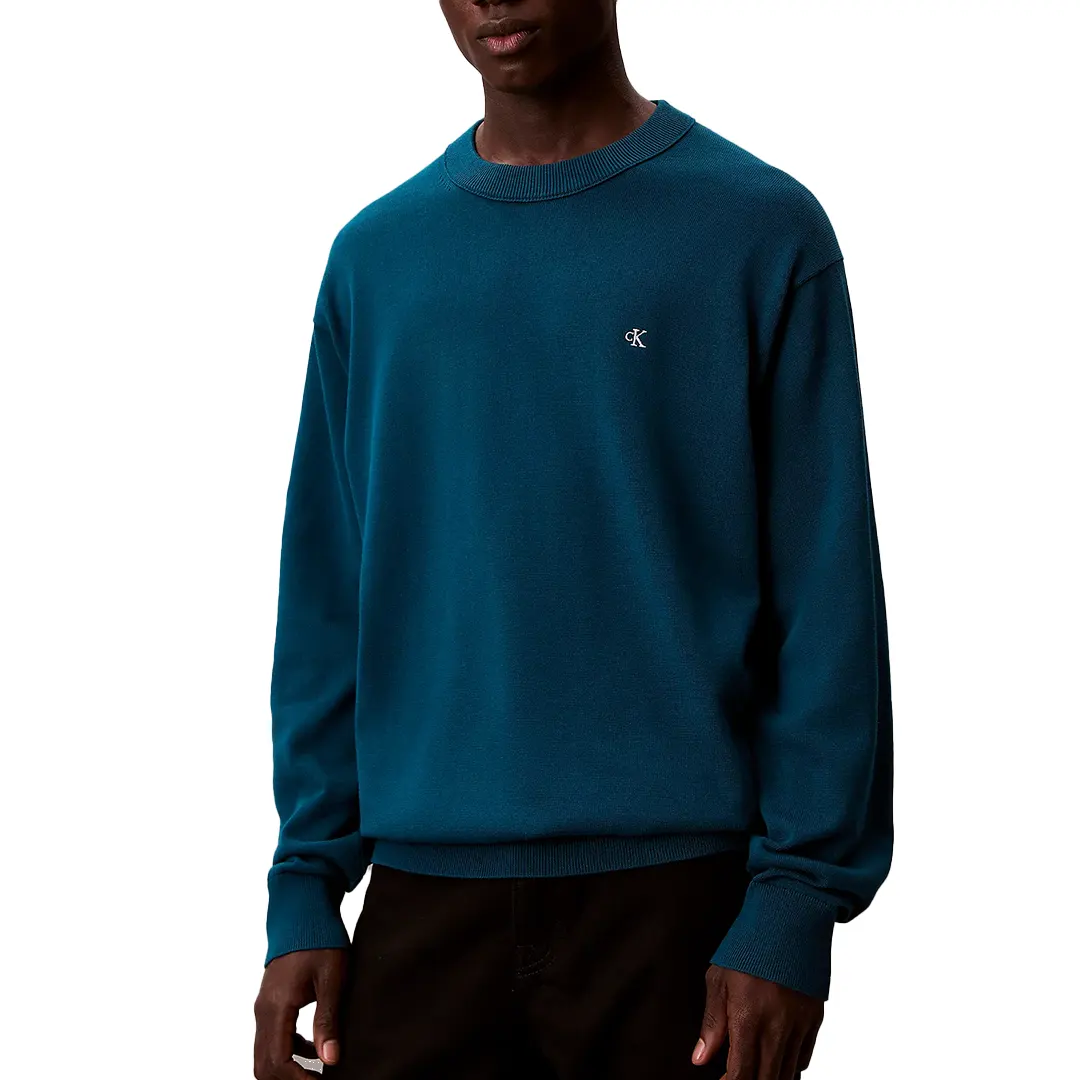 Maglione Cotone - Petrolio - S