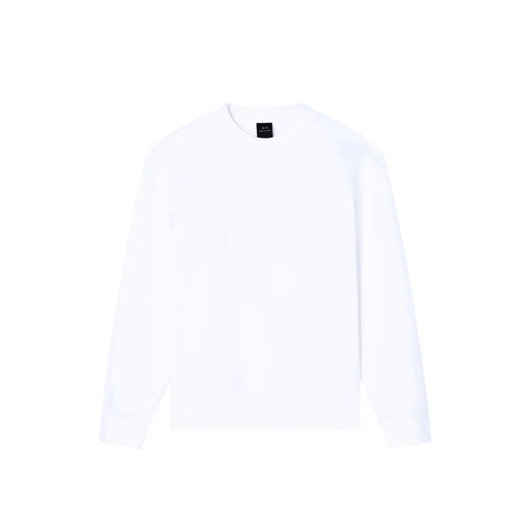 Felpa Logo Rilievo - Bianco - S