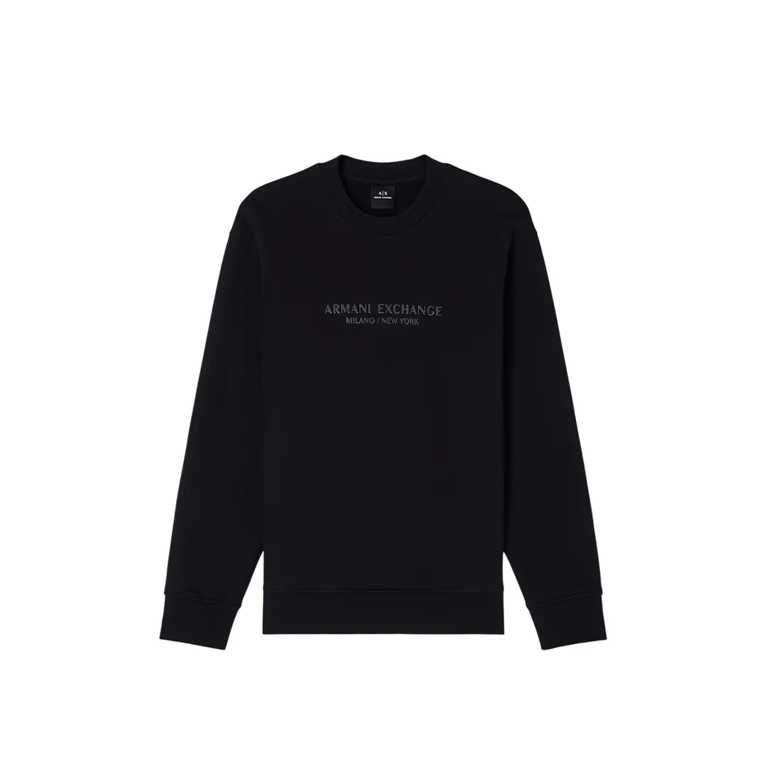 Felpa Girocollo - Nero - XS