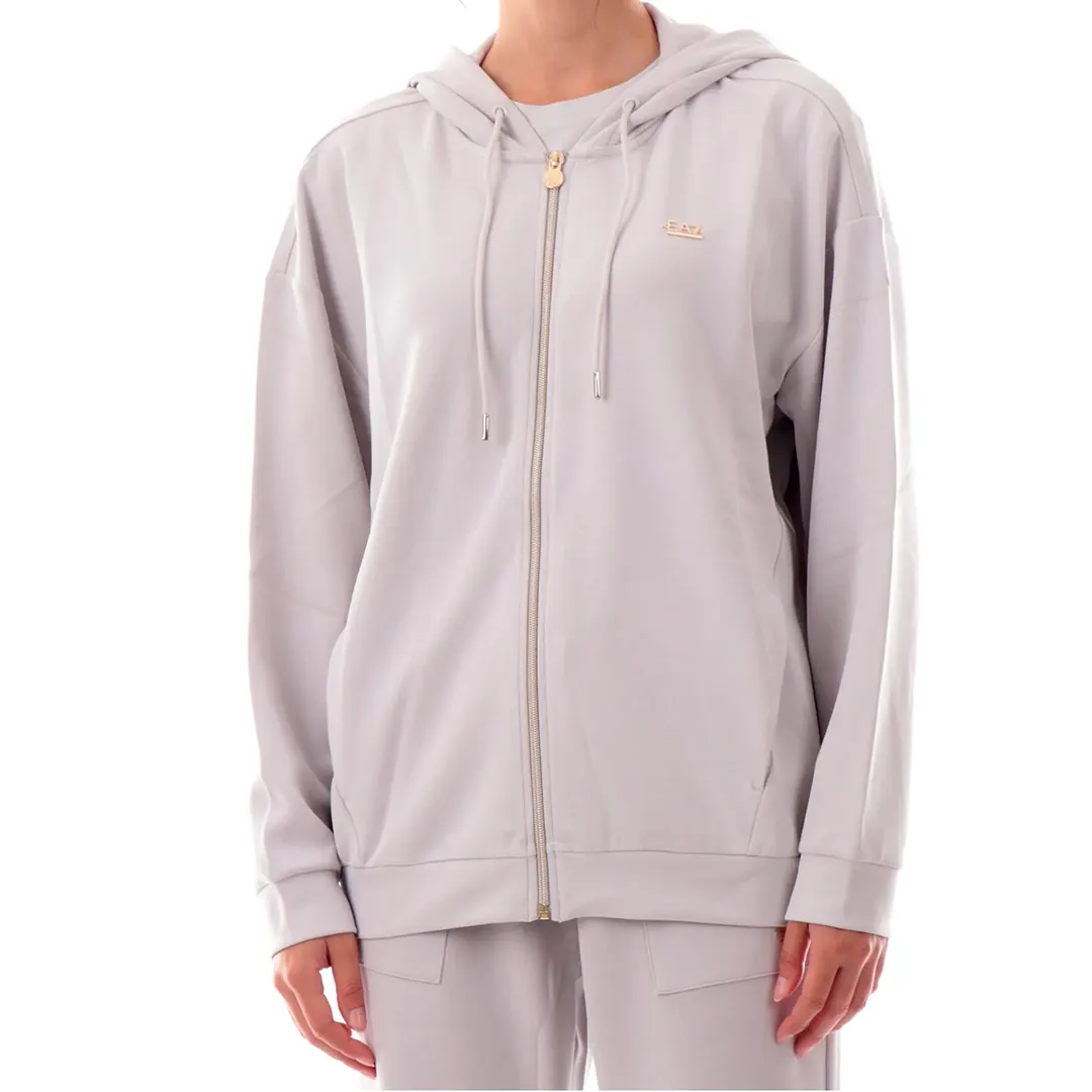 Felpa Cappuccio Zip Donna
