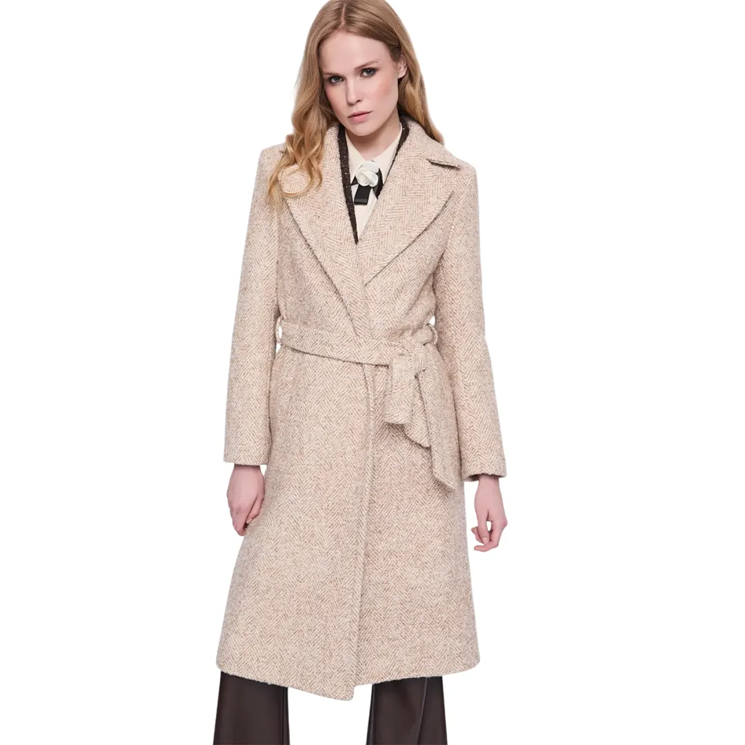 Cappotto Cintura Donna