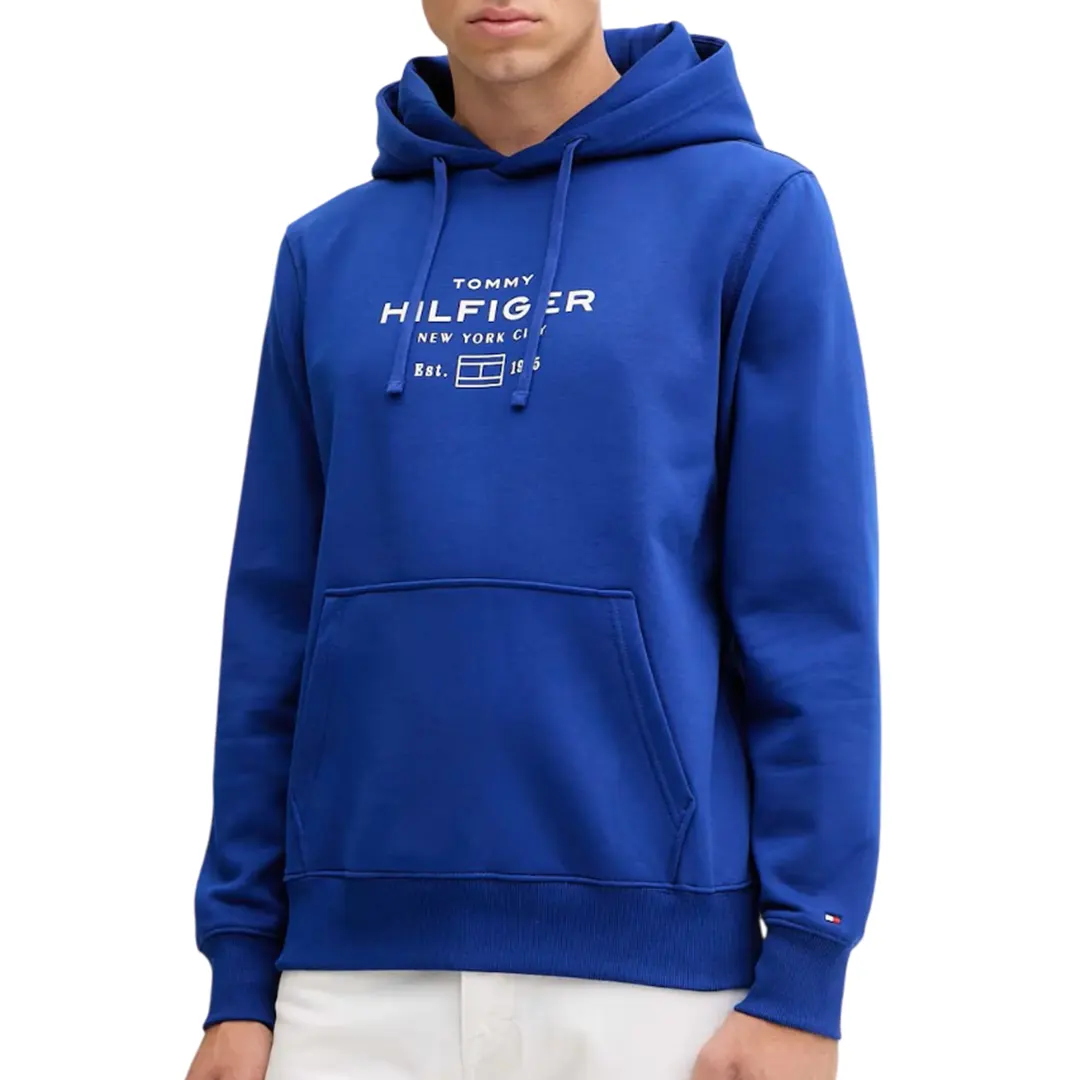 Felpa Cappuccio Scuba - Royal Bianco - S