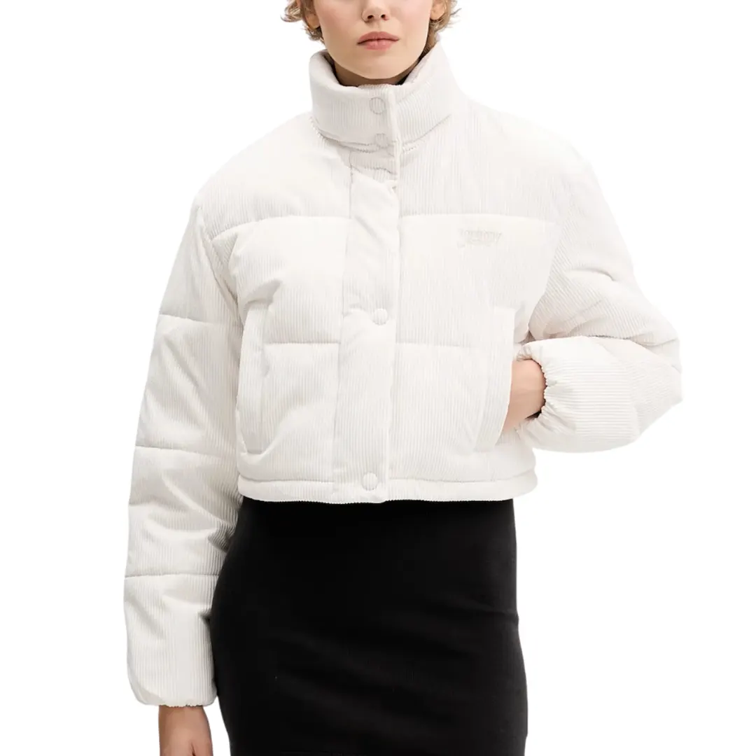 Giubbino Velluto Coste Donna - Panna - XS