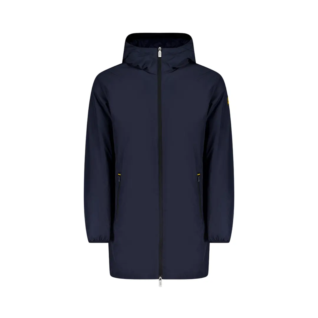 Giacca Lunga Cappuccio - Navy - 48
