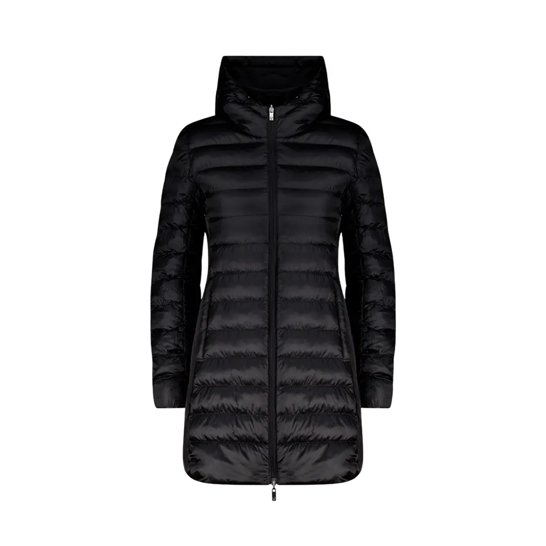 Piumino Reversibile Cappuccio Donna - Nero - 40