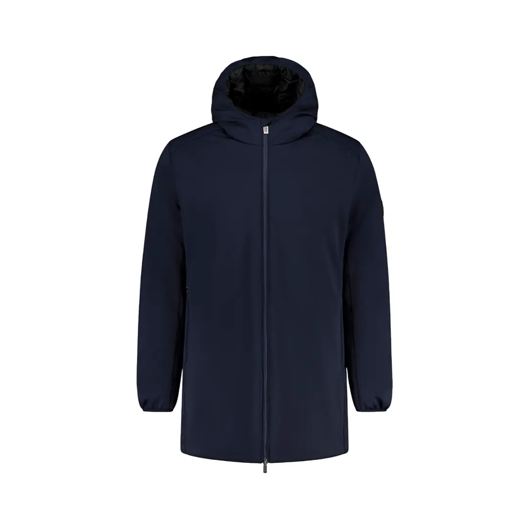 Giacca Lunga Cappuccio - Navy - 48