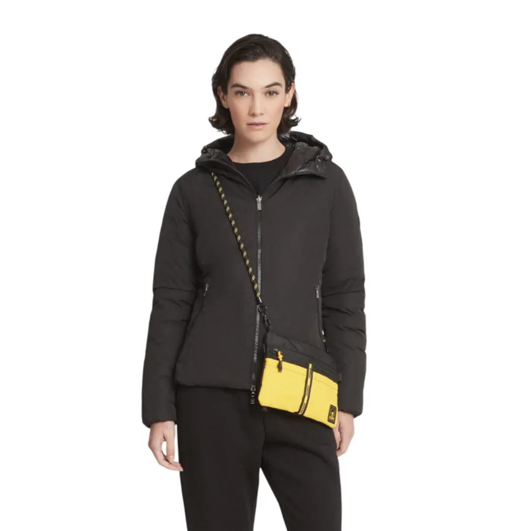 Piumino Corto Cappuccio Reversibile Donna - Nero - 42