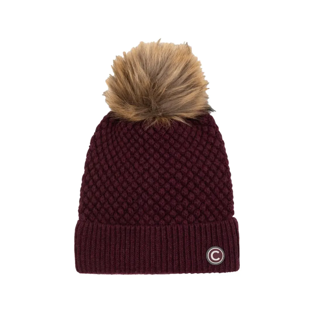 Cappello Pompon Unisex - Bordeaux