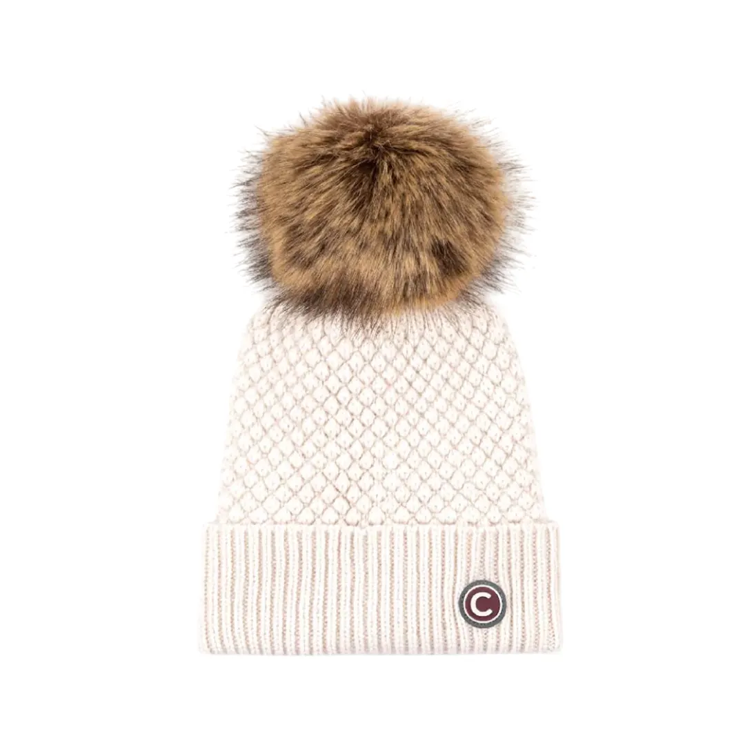 Cappello Pompon Unisex - Panna