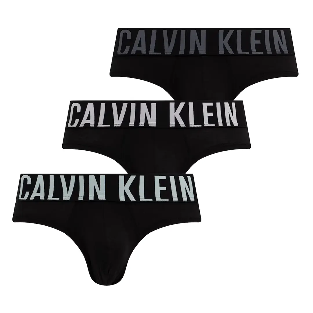 Set 3 Slip - Nero Bianco Acqua Grigio - S