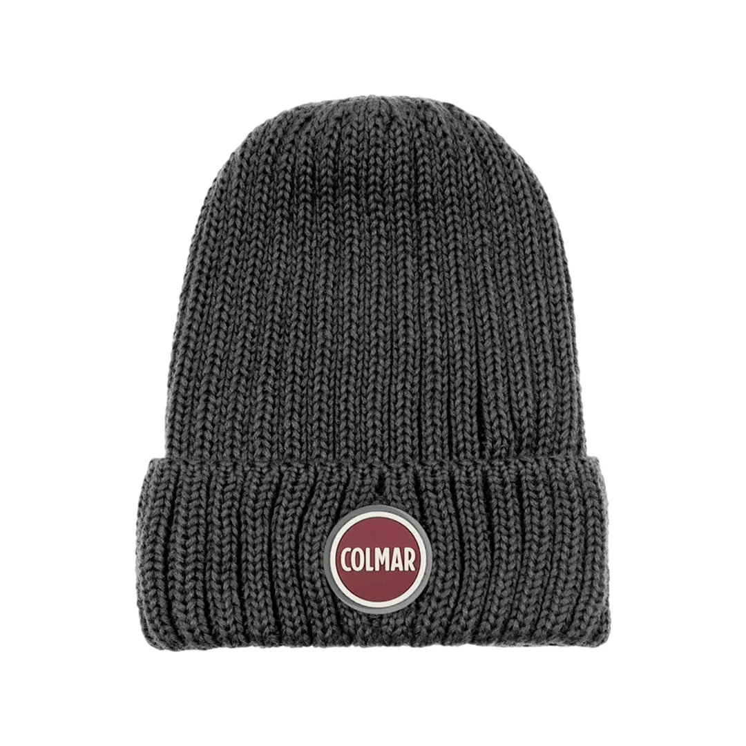 Cappello Coste Risvolto Unisex - Antracite