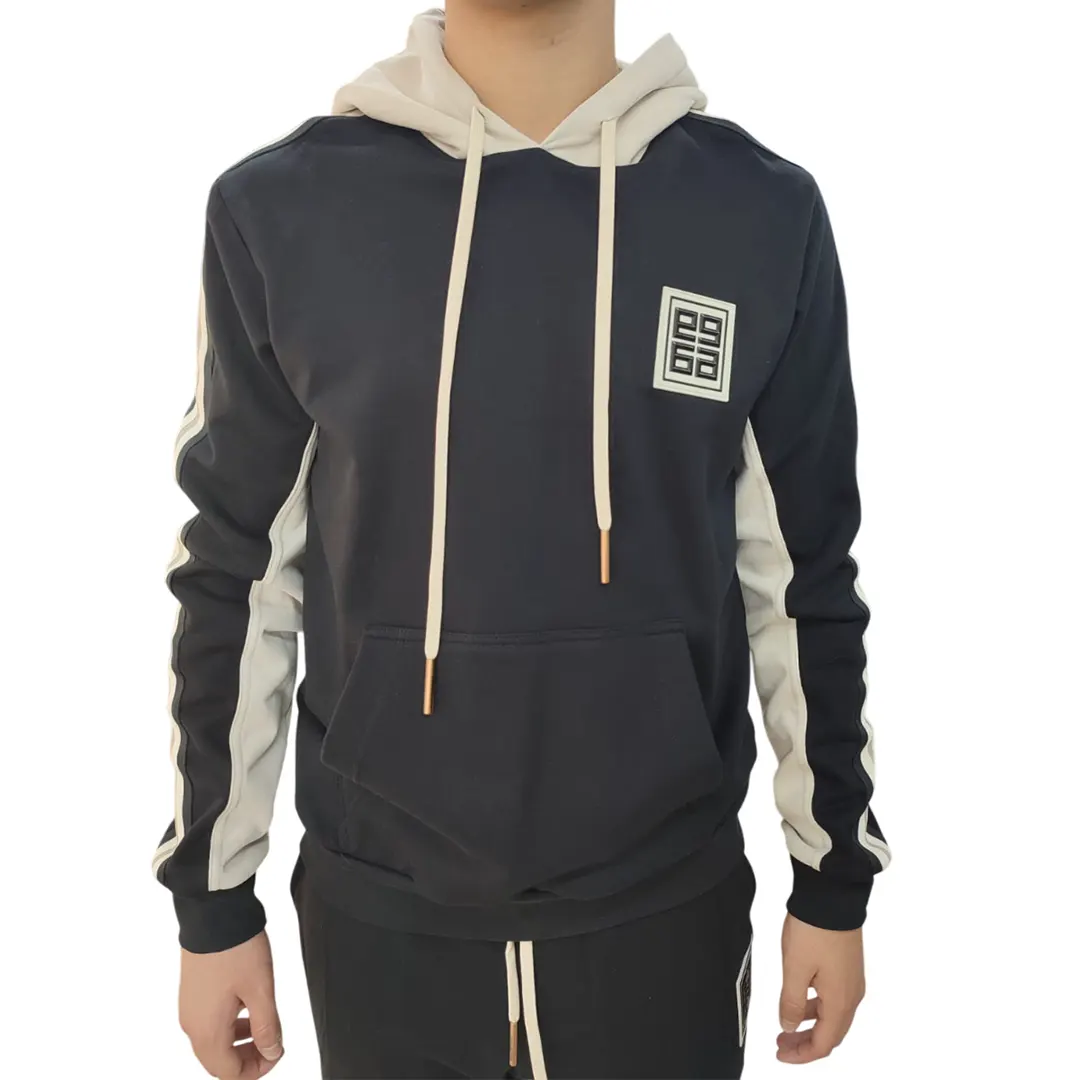 Felpa Cappucco - Nero Beige - M