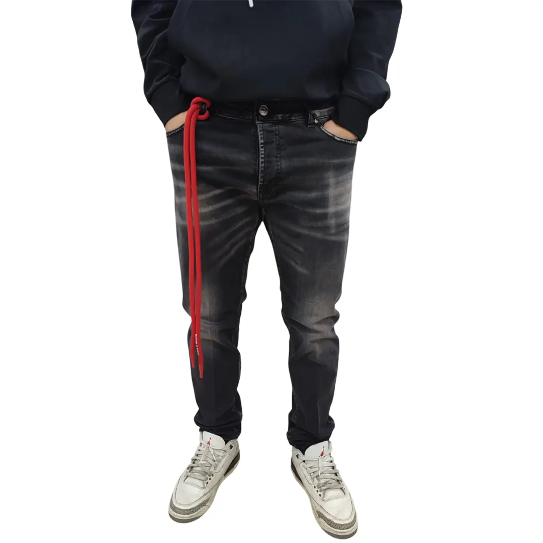 Jeans - Grigio Scuro - 44