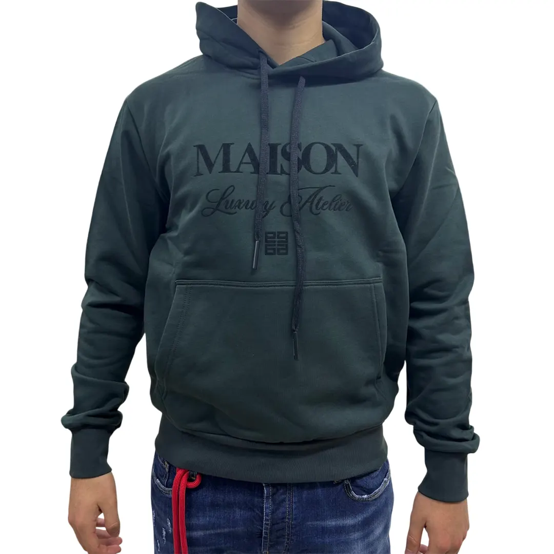 Felpa Cappuccio - Verde Scuro - M