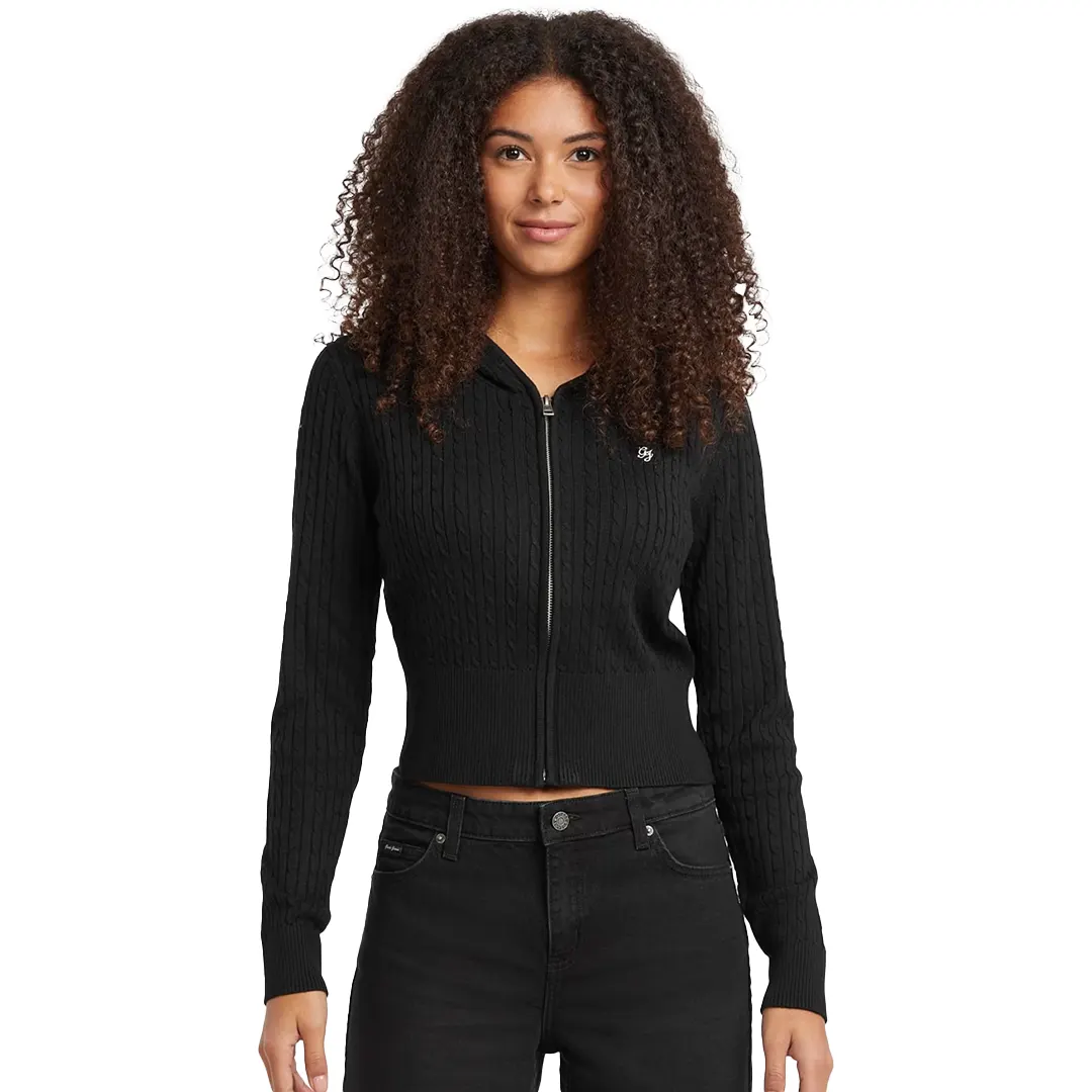 Maglia Cappuccio Zip Donna