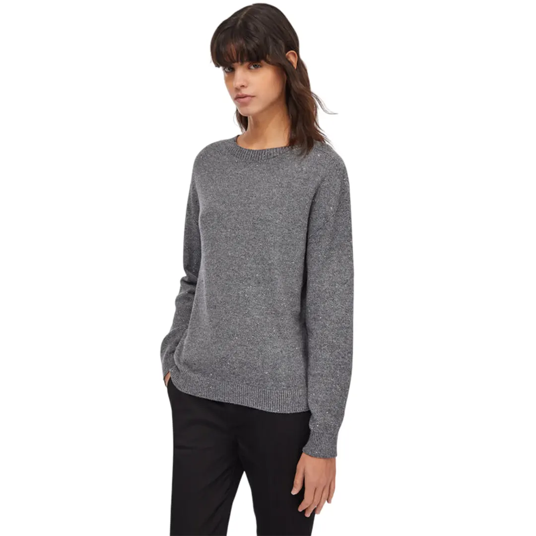 Maglia Paillettes Donna - Grigio - XS