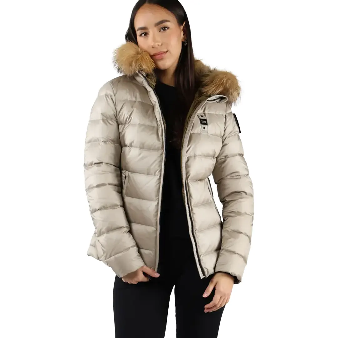 PIUMINO A RIGHE ARCADIA - Beige - XS