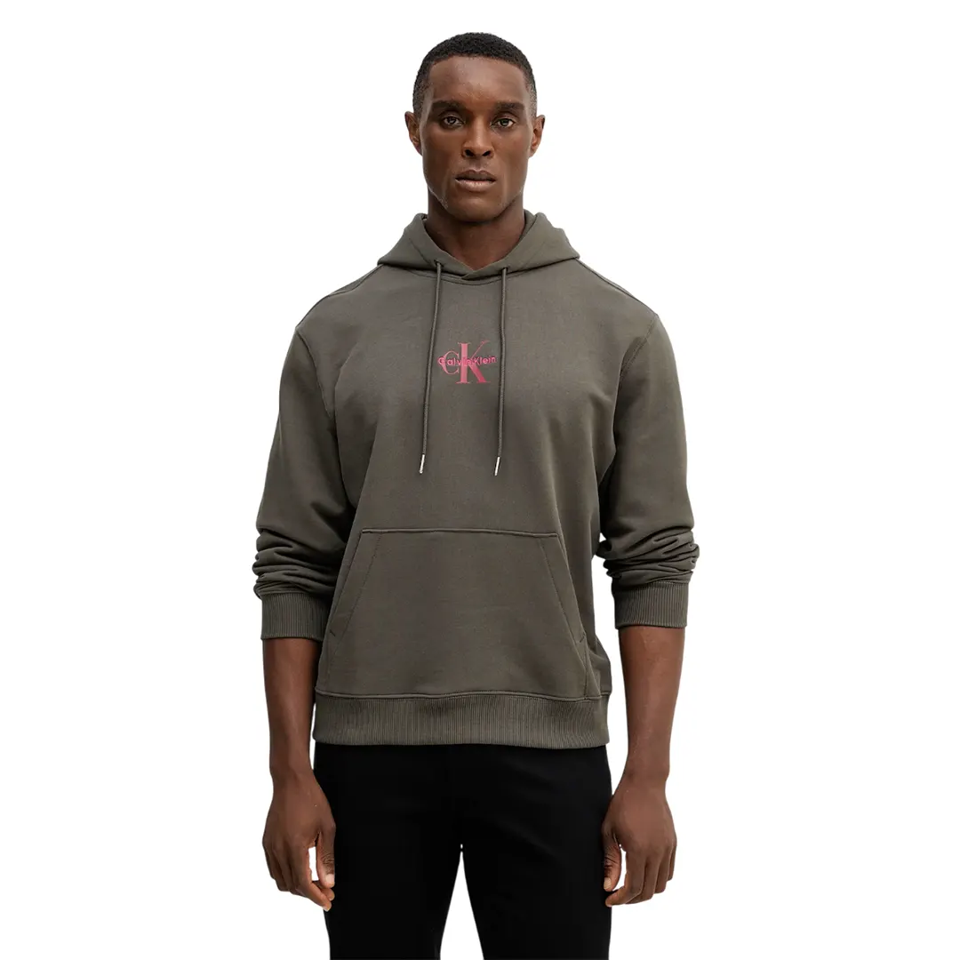 Felpa Cappuccio - Verde Militare Scuro - S