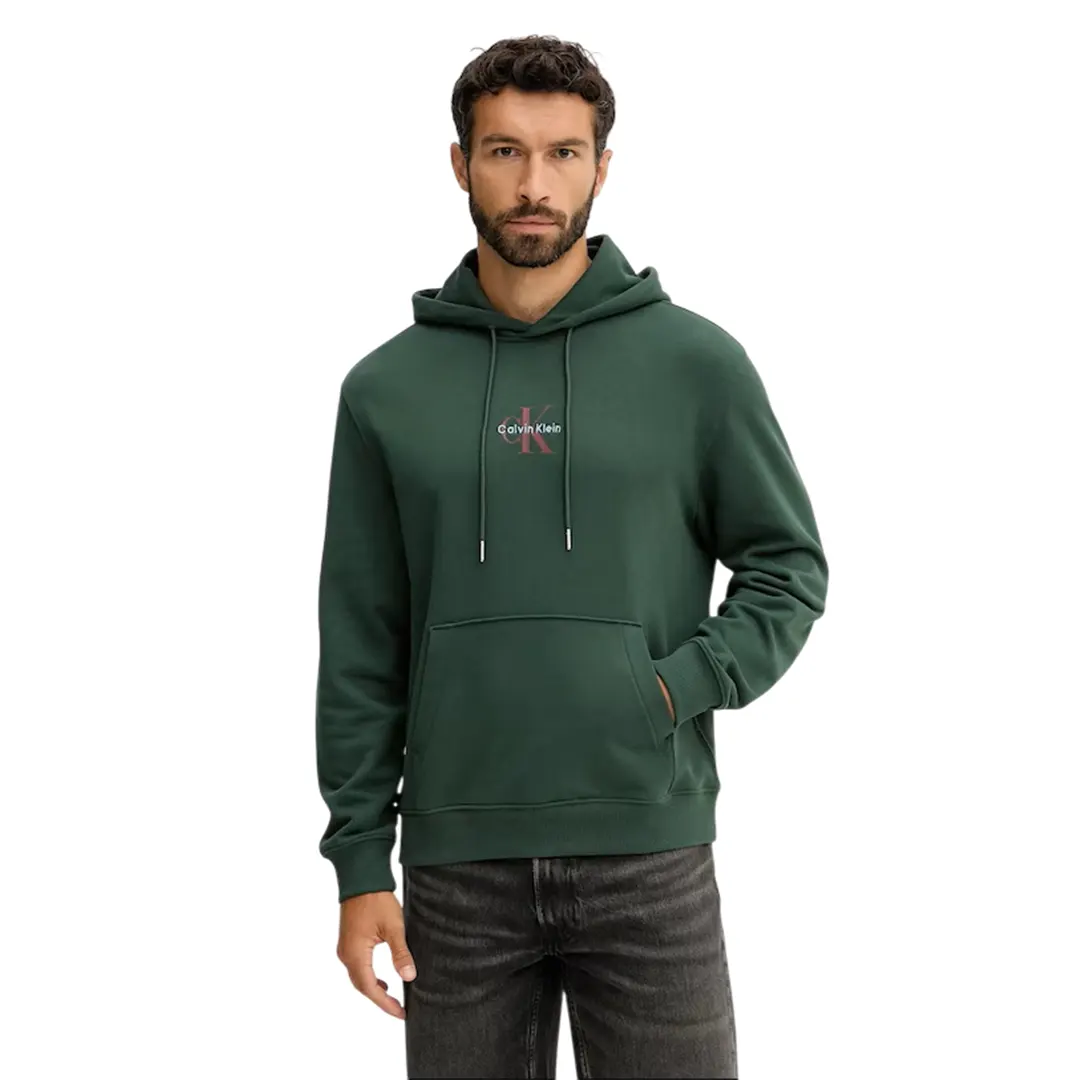 Felpa Cappuccio - Verde Bottiglia - S