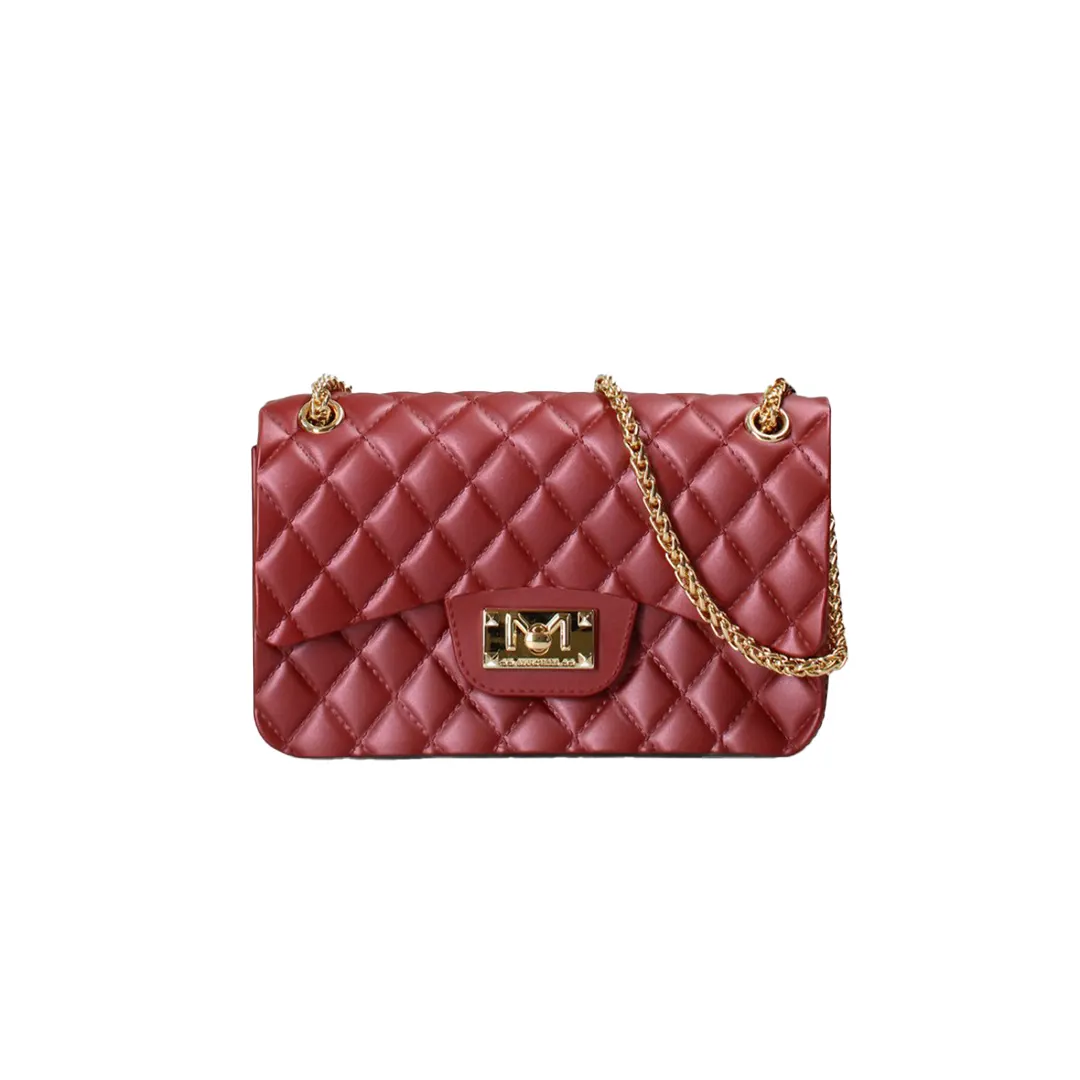 Borsa Tracolla - Rosso Dalia Oro