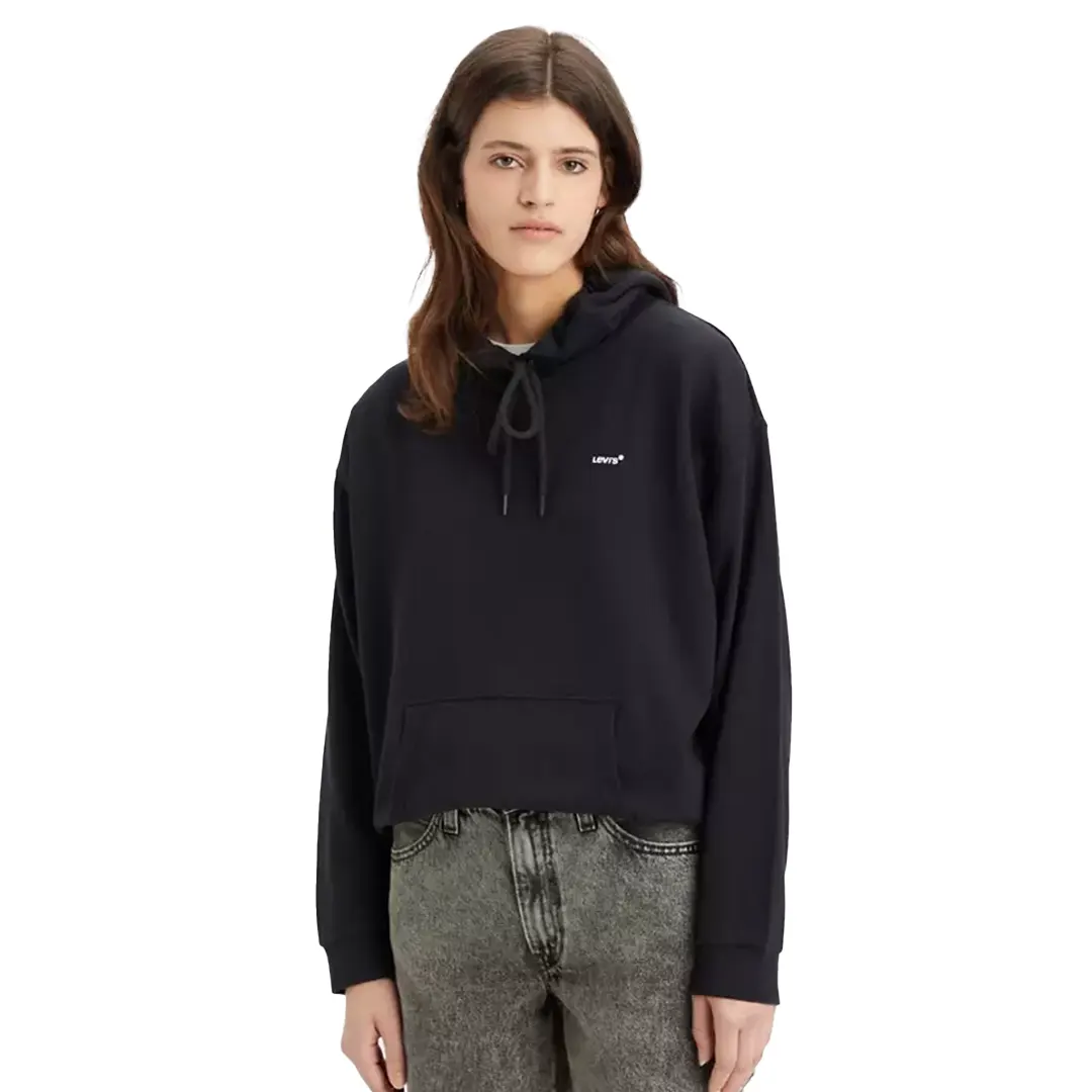 Felpa Cappuccio Donna - Nero - S