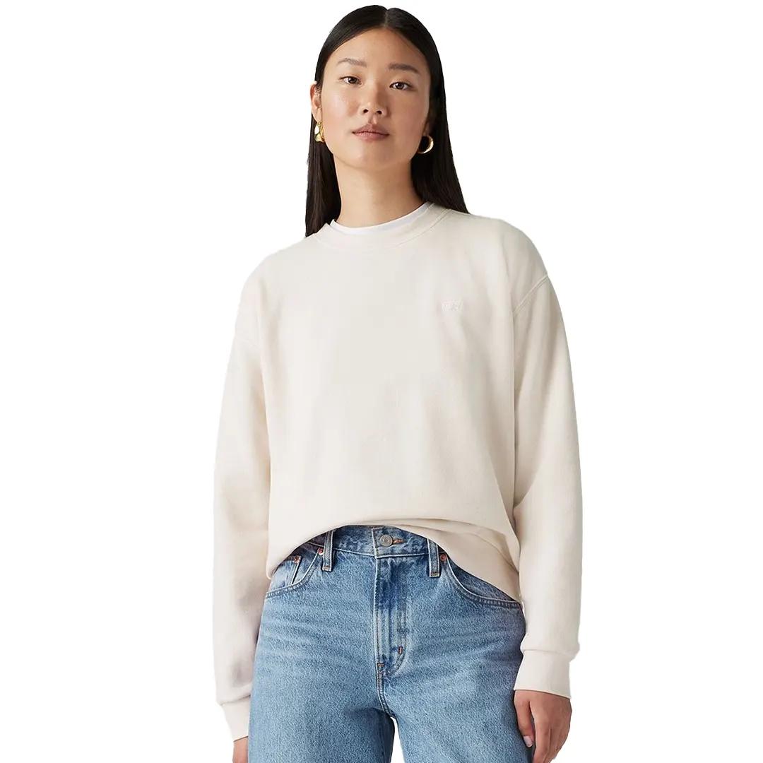 Felpa Girocollo Donna - Bianco - XS