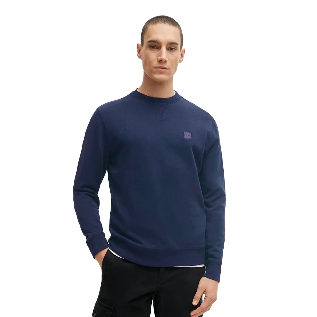 Felpa Girocollo - Navy - S