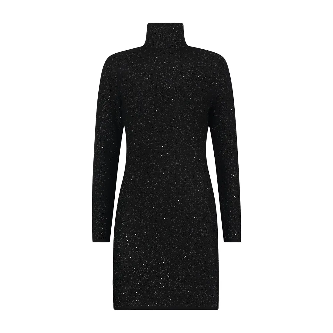 Abito Collo Alto Donna - Nero - XS