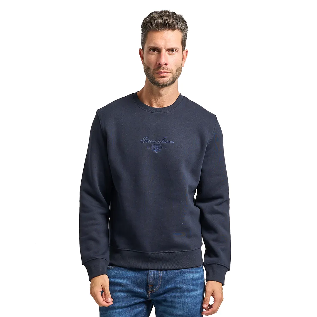 Felpa Felpata Girocollo - Navy - M