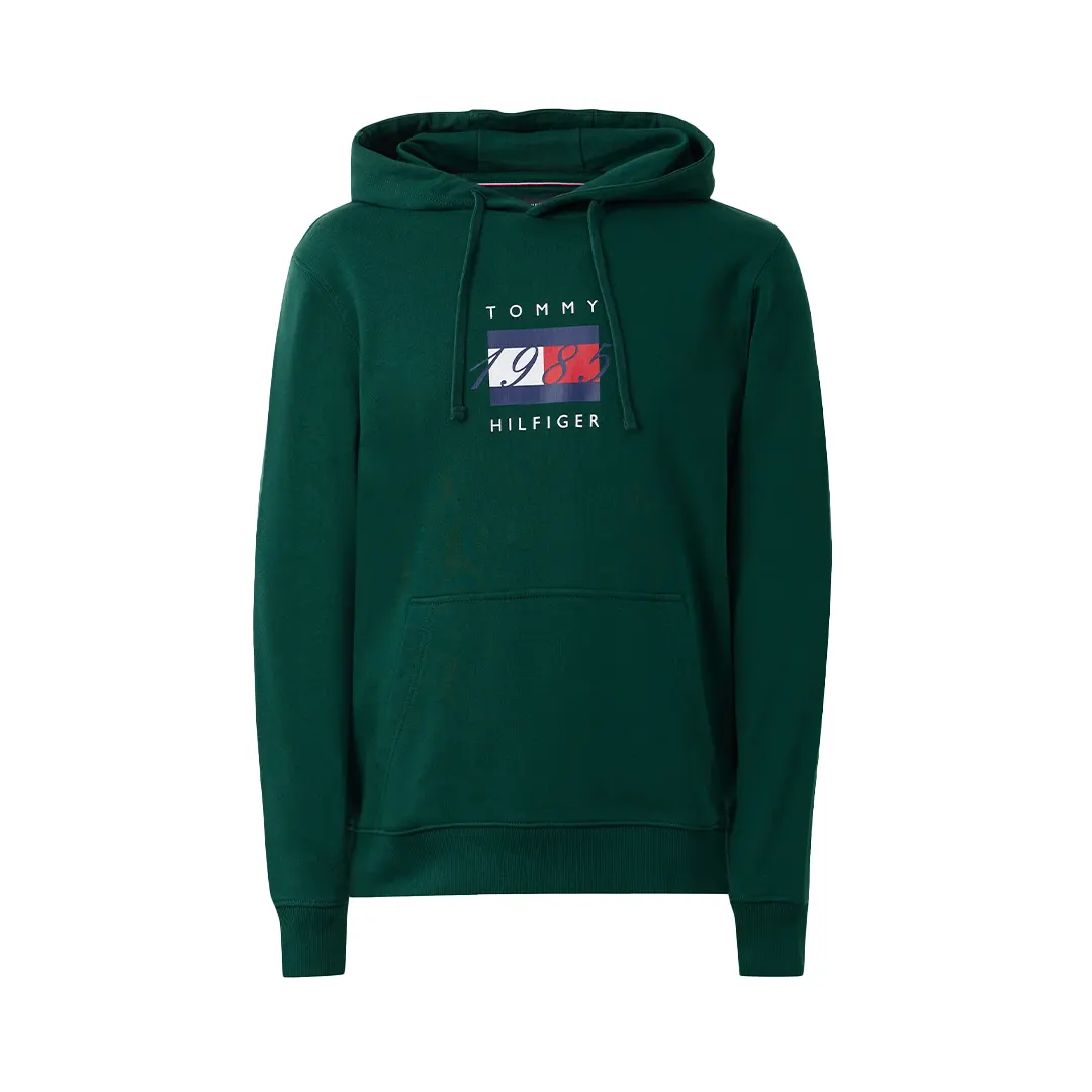 Felpa Cappuccio Scuba - Verde Bottiglia - S