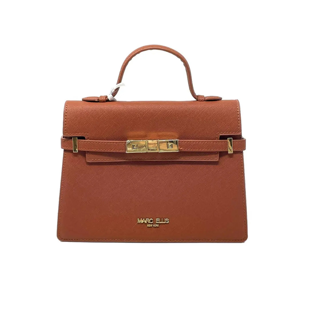 Borsa A Mano - Cuoio Scuro Oro