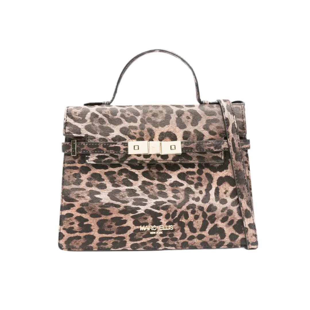 Borsa A Mano - Nero Leo Oro Chiaro