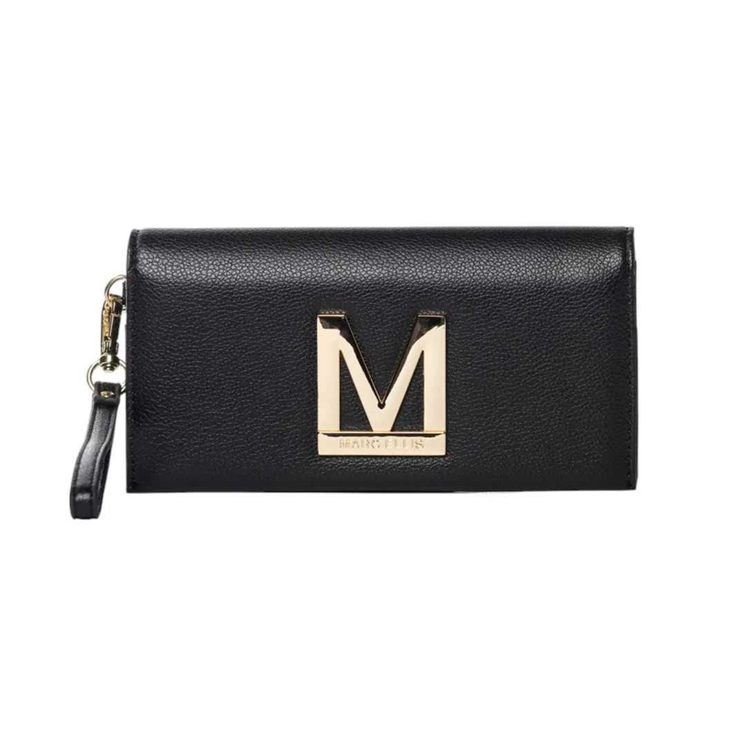 Portafoglio Maxi Donna - Nero Oro