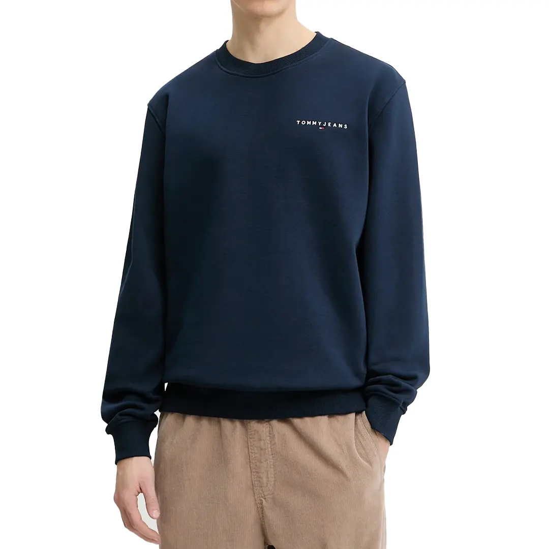 Felpa Girocollo Felpata - Navy - S