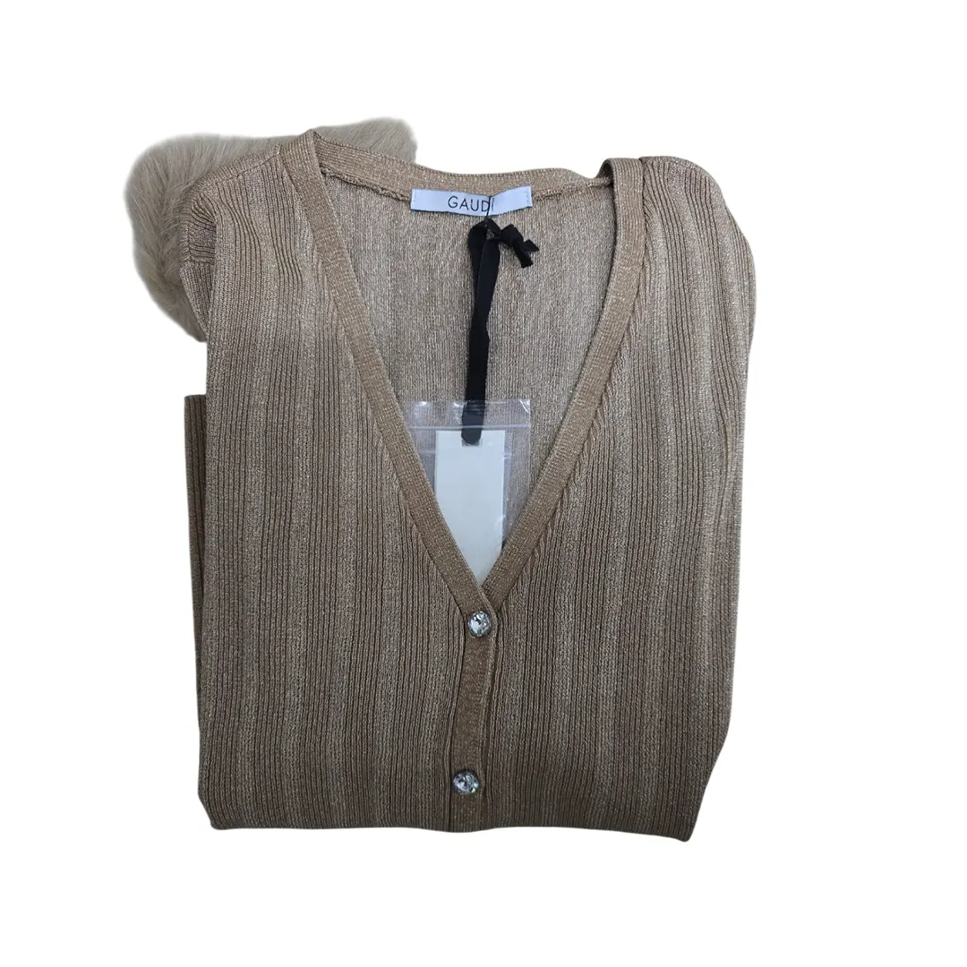 Cardigan Donna - Bronzo - L