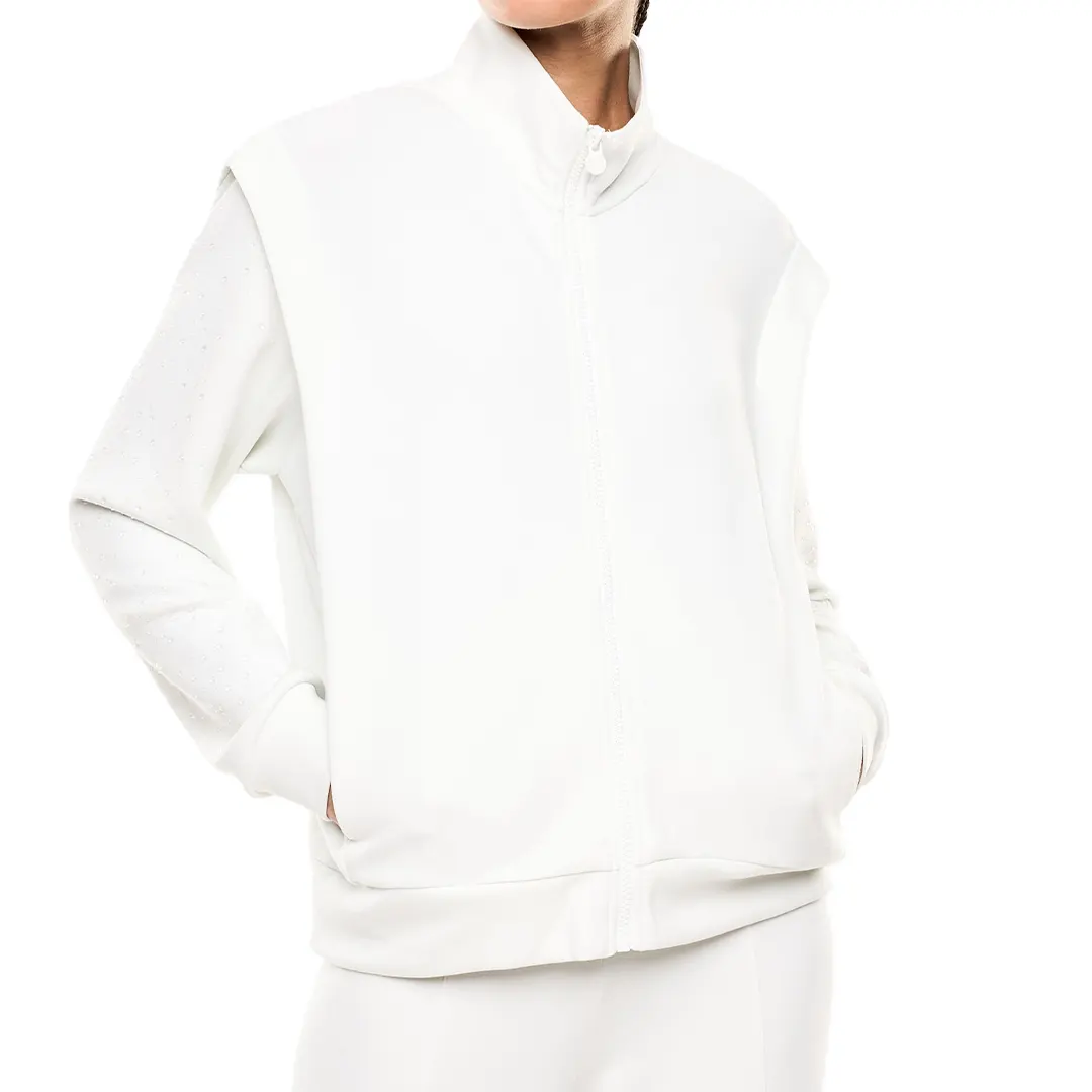 Felpa Zip Donna - Bianco Sporco - XS